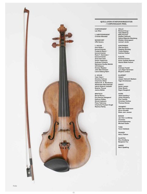 Violin 15 CHEFDIRIGENT La