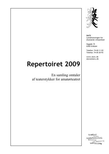 Repertoiret 2009 - DATS