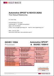 Automotive SPICE® & ISO/CD 26262 - Automotive SPIN Italia