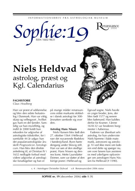 Niels Heldvad - Publikationer - Astrologisk Museum