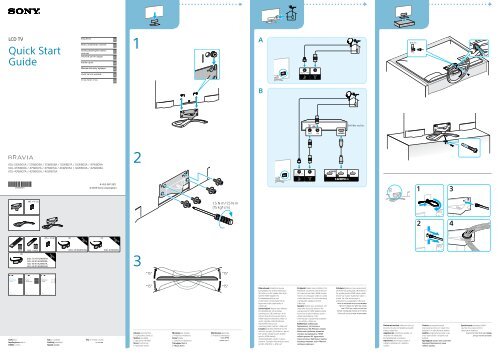 Sony KDL-55W905A - KDL-55W905A Guide de mise en route Estonien