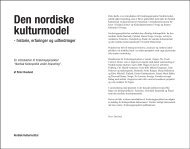 PD Den nordiske kulturmodel - Nordisk Kultur Institut