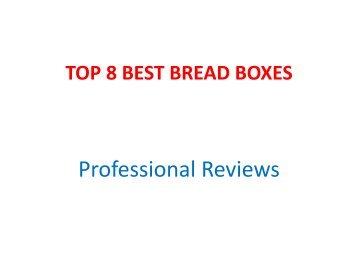 TOP 8 BEST BREAD BOXES