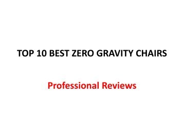 Top 10 Best Zero Gravity Chairs