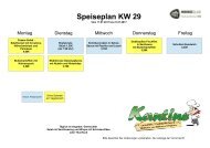 Speiseplan kw29