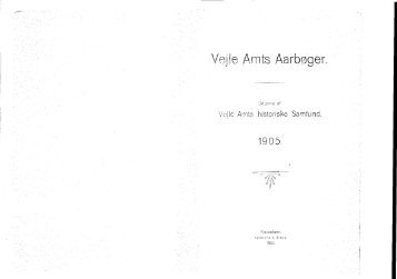 Amts Aarboger. - Vejle Amts Årbøger