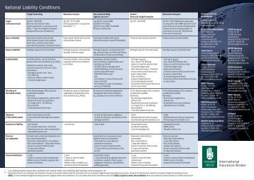 National Liability Conditions - Schunck Group