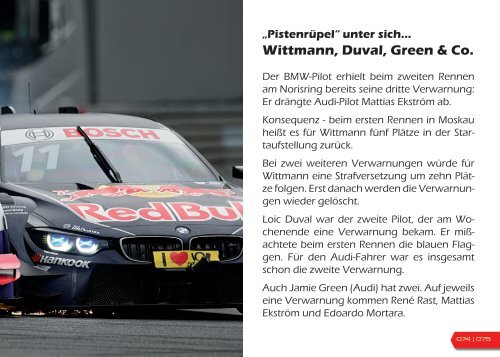 {have speed in f[ ]cus!} DTM Race 07 und 08 Norisring