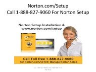 Norton Setup - call 1-888-827-9060 nortoncomsetup