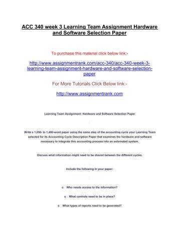 learning team assignment hardware and software essay Computer software has to be loaded system software, to the hardware which ultimately receives firewall is being developed by an international team. learning team assignment hardware and software essay Computer software has to be loaded system software, to the hardware which ultimately receives firewall is being developed by an international team.