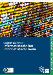 GBS Technikerschule Informatiktechniker