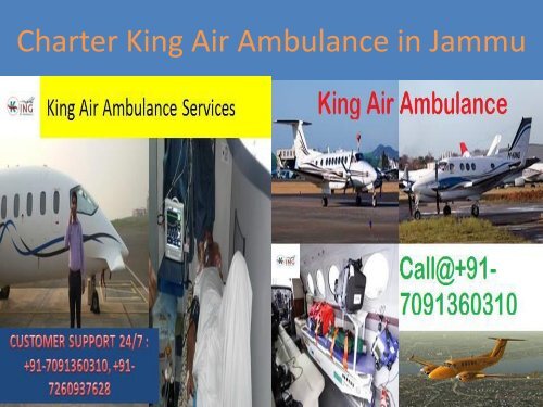 Charter King Air Ambulance in Jammu