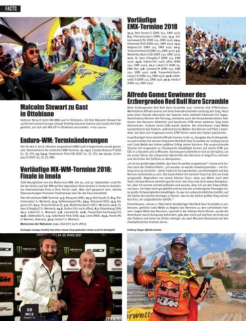 Motocross Enduro Ausgabe 08/2017