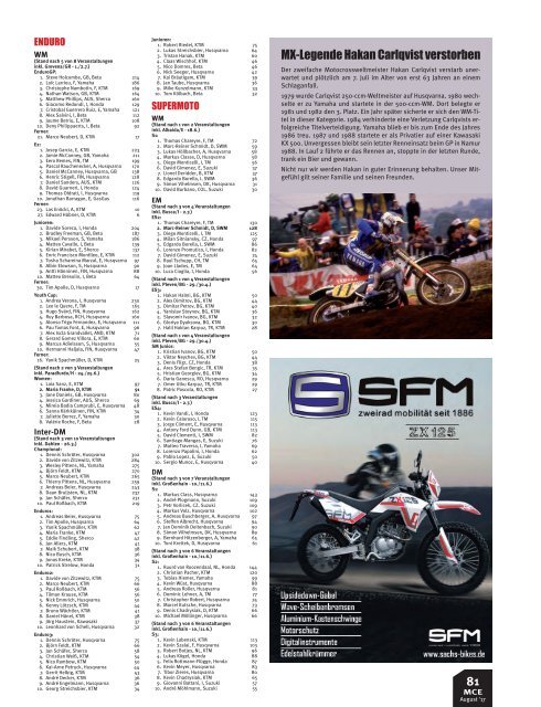 Motocross Enduro Ausgabe 08/2017