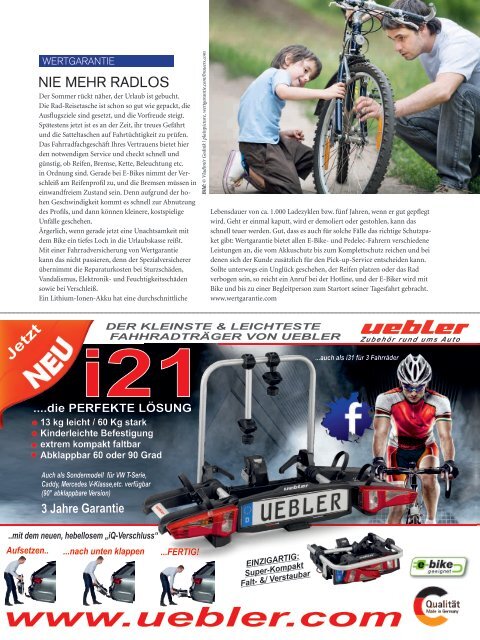 BIKE&CO - Das Magazin für Spaß und Freude am Radfahren - Ausgabe 02/2017