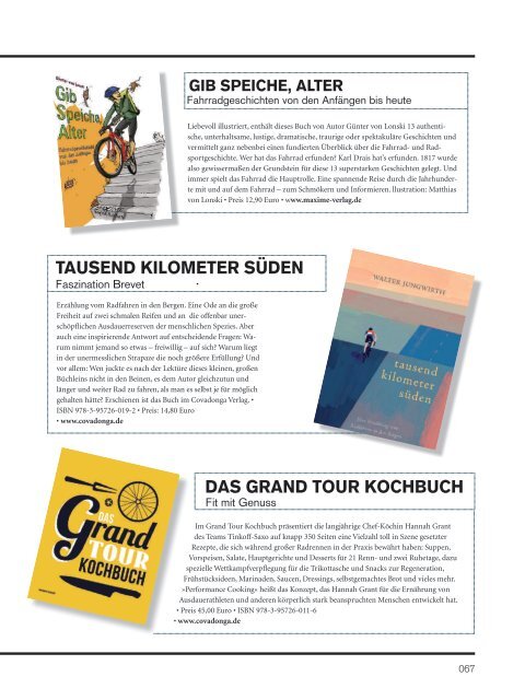 BIKE&CO - Das Magazin für Spaß und Freude am Radfahren - Ausgabe 02/2017