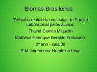 Biomas Brasileiros Thainá e Matheus 5º ano sala 8