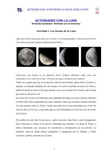 Actividades con la Luna - sac.csic.es