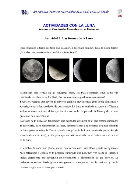 Actividades con la Luna - sac.csic.es