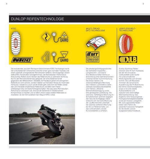 MOTORRADREIFEN- PROGRAMM ROLLER- UND ATV ... - Dunlop