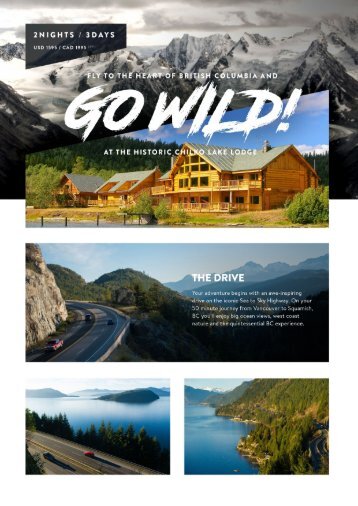 Chilko Lake Lodge 2N/3D Package