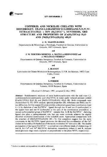 dihydrogen trans-i,2-diaminocyclohexane-n,n,n',n' - Universidad de ...