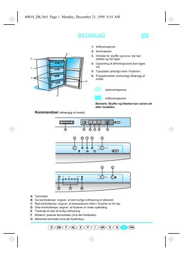 KitchenAid 403633 - 403633 DA (850728822020) Guide de consultation rapide