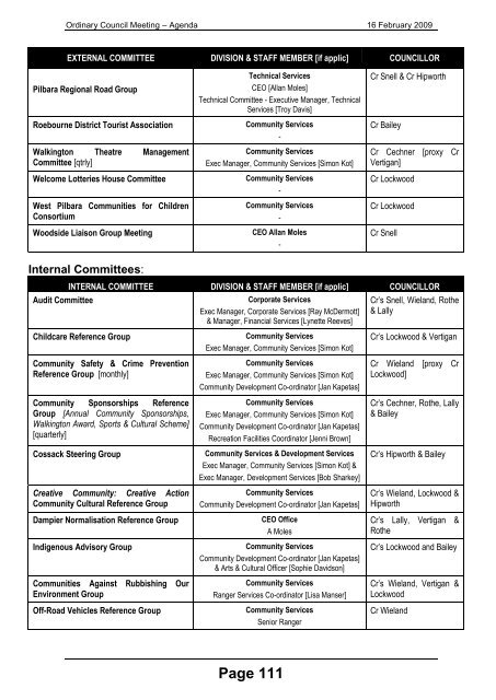 Page 4 - Shire of Roebourne