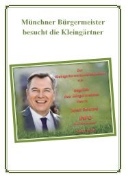 Münchner Bürgermeister besucht die Kleingärtner