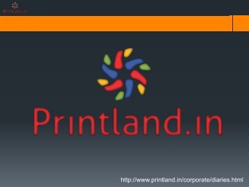 PrintLand.in - Buy Promotional and Corporate Diaries with Logo and Name Printed Online in India