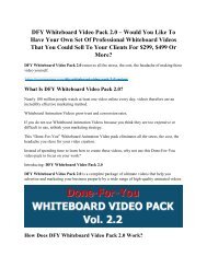 DFY Whiteboard Video Pack 2.0 review & (GIANT) $24,700 bonus NOW