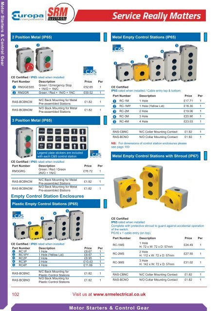 SRM Electrical Industrial Catalogue 2017