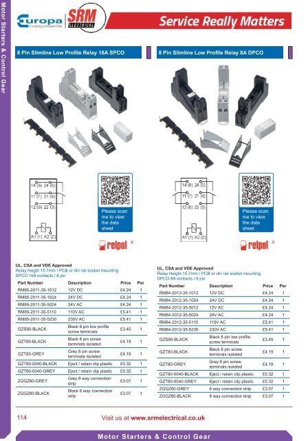 SRM Electrical Industrial Catalogue 2017