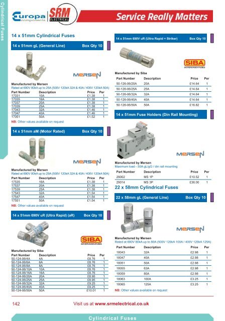 SRM Electrical Industrial Catalogue 2017