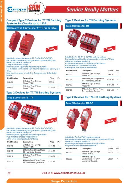 SRM Electrical Industrial Catalogue 2017