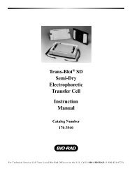 Trans-Blot® SD Semi-Dry Electrophoretic Transfer Cell Instruction ...