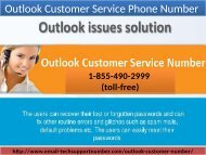 Outlook Customer Service Phone Number 1-855-490-2999 (toll-free) help of Outlook