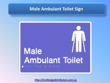 Male Ambulant Toilet Sign