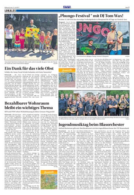 Wochen-Kurier 28/2017 - Lokalzeitung für Weiterstadt und Büttelborn