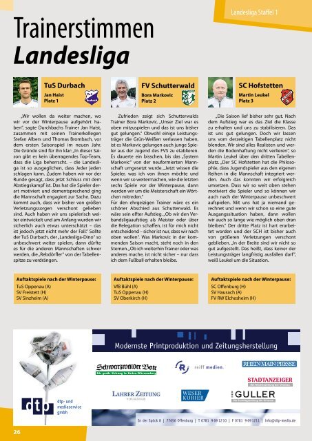 Kicker der Ortenau Winter 2016/2017