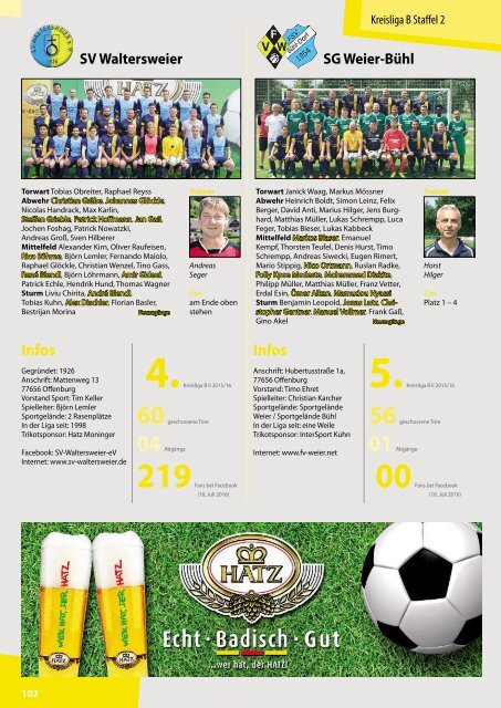 Kicker der Ortenau Sommer 2016/2017