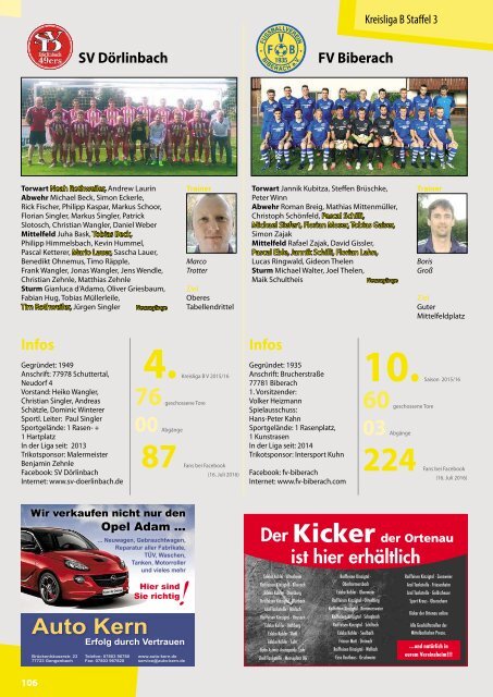 Kicker der Ortenau Sommer 2016/2017