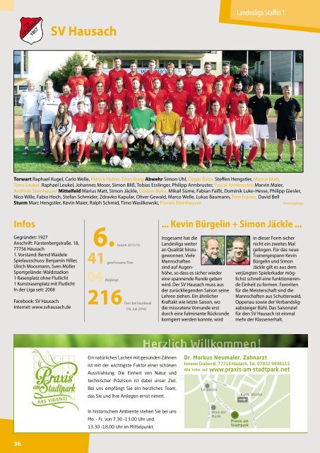 Kicker der Ortenau Sommer 2016/2017