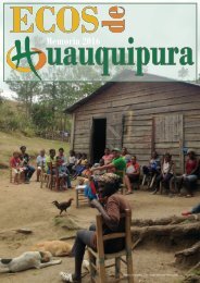 Revista HUAUQUIPURA Memoria 2016
