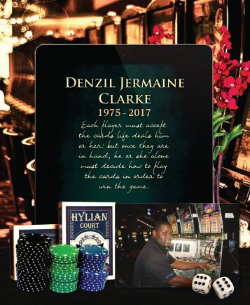 Denzil Clarke-Memory Book
