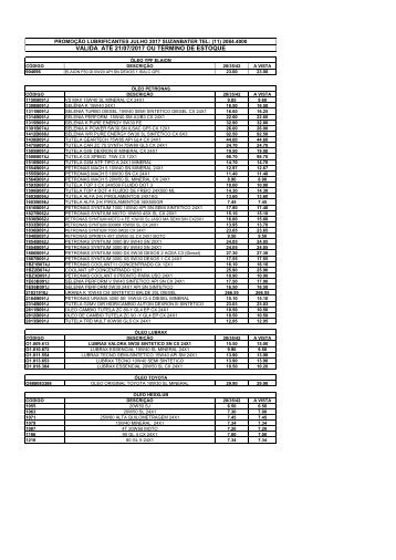 Cópia de PROMOÇÃO LUBRIFICANTES  JULHO 2017
