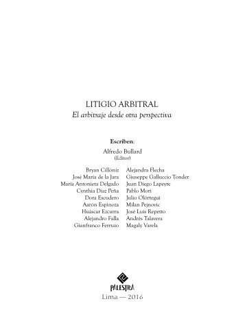 27_Littigio arbitral - Bullard