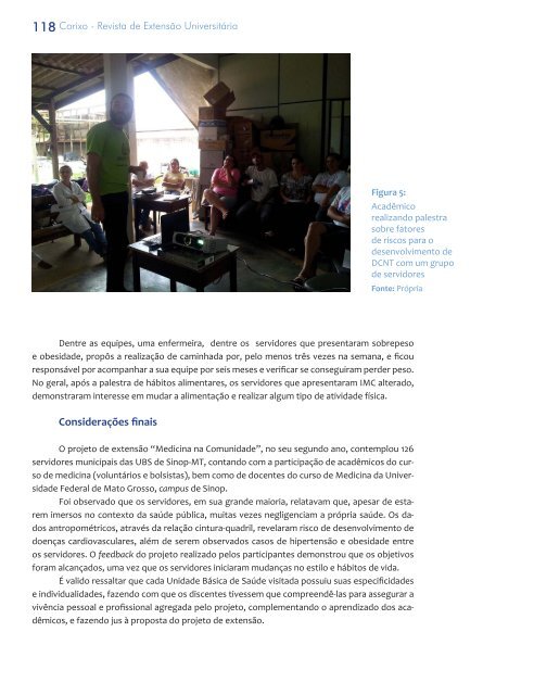 III Edição Revista Corixo de Extensão Universitária Semestral Dez/2015