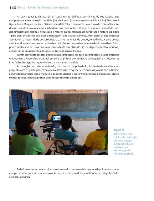 III Edição Revista Corixo de Extensão Universitária Semestral Dez/2015