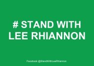 Hashtag Stand With Lee